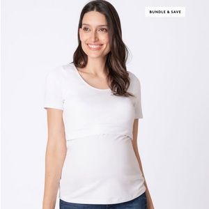 Seraphine Maternity & Nursing WHITE T-shirt Small